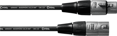 Cordial, Câble micro XLR 2,5 m