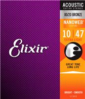 Cordes Acoustiques Elixir Extra Light Nanoweb