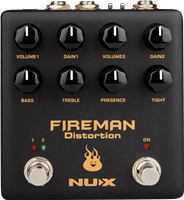 Nux, Pédale d'effet Fireman, Brown Sound Distortion
