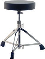 Siège batteur professionnel, double embase, chromé