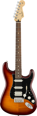 Fender, Player Stratocaster® HSS Plus Top, Pau Ferro Fingerboard, Tobacco Sunbur