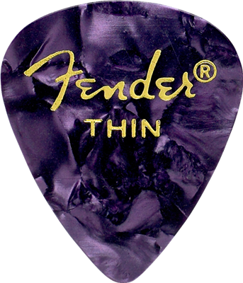 Fender Médiator 351 Shape, Purple Moto, Thin (12)