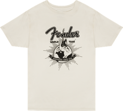 Fender, Fender® World Tour T-Shirt, Vintage White, XL