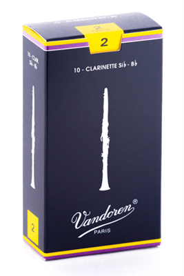 Anches ClarinetteVandoren Sib force 2 (Boite de 10)