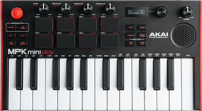 Akai Professional, Clavier-maître USB 25 notes, 128 sons, 8 pads MPKMINIPLAY
