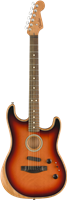 Fender, American Acoustasonic® Strat®, Ebony Fingerboard, 3-Color Sunburst