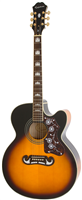 Epiphone, J-200 EC Studio (Solid Top; Fishman Presys), Vintage Sunburst