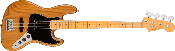 Fender, American Professional II Jazz Bass®, Maple Fingerboard, Roasted Pine