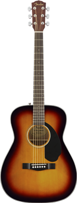 Fender, CC-60S Concert, Walnut Fingerboard, 3-Color Sunburst