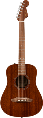Fender, Guitare Acoustique California Standard Redondo™ Mini, Natural Sapele