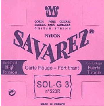 Corde Sol-3 Classique Savarez Tirant Fort à l'unité