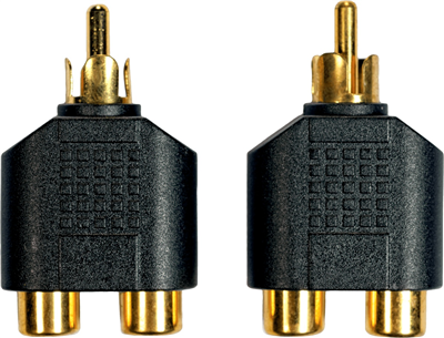 Adaptateur RCS mâle / 2RCA femelle