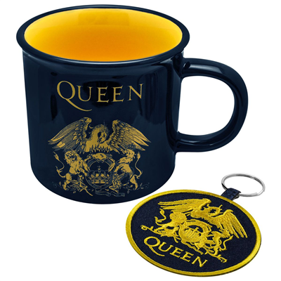 Set Tasse Métal et porte-clefs Queen Crest