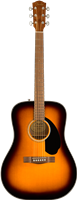 Fender, FSR CD-60S Dreadnought, Walnut Fingerboard, Exotic Flame Maple