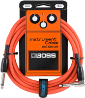 Boss, Câble Jack 3 m Coudé Orange