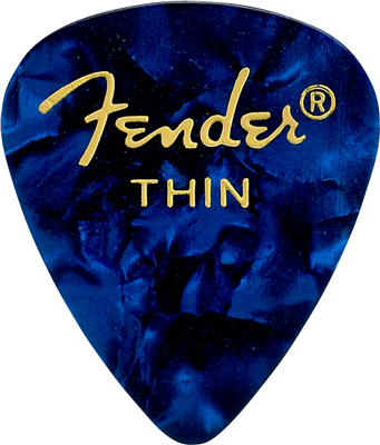 Fender Médiator 351 Shape, Blue Moto, Thin (12)