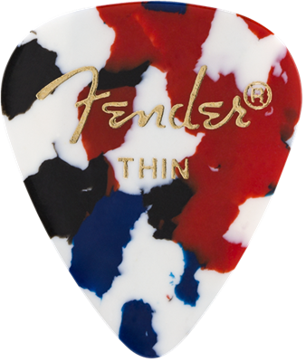 Fender Médiator Confetti, 351 Shape, Thin (12)
