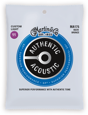 Cordes Acoustiques Martin Authentic, Custom Light, 80/20