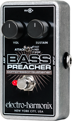 ELECTRO-HARMONIX, NANO BASS PREACHER, compresseur