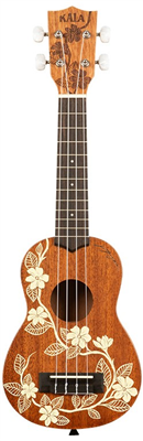 KALA, Maori - Gardenia Mahogany, Soprano, livré avec housse motif Voyage