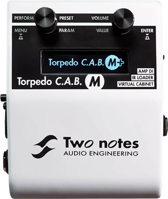 TWO NOTES, TORPEDO CAB M+, simulateur