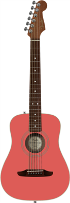 Fender, Guitare Acoustique California Standard Redondo™ Mini, Fiesta Red