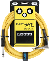 Boss, Câble Jack 3 m Coudé Jaune