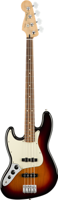 Fender, Player Jazz Bass® Left-Handed, Pau Ferro Fingerboard, 3-Color Sunburst