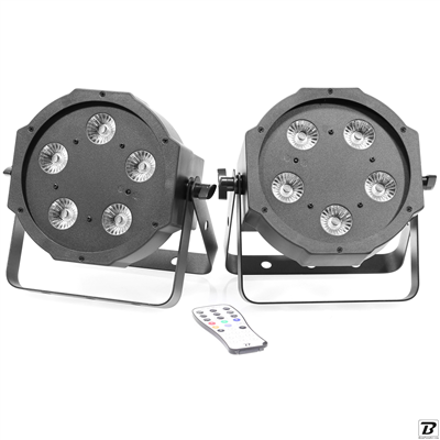 BoomTone DJ, Par Led FLAT PAR 5X5W 4IN1 SET
