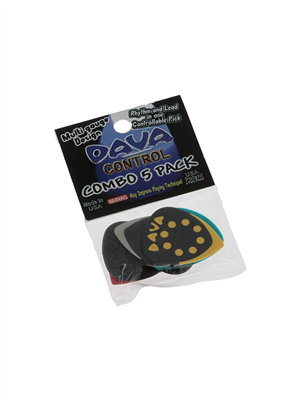 Dava, Médiators Mini-5 pack, sachet de 5 médiators mélangés