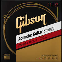 Gibson, Phosphor Bronze Acoustic Guitar Strings, Ultra-Light