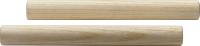 Paire de petites claves rondes en bois