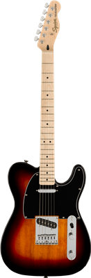Squier, Affinity Series™ Telecaster®, Maple Fingerboard, Black Pickguard, 3-Colo