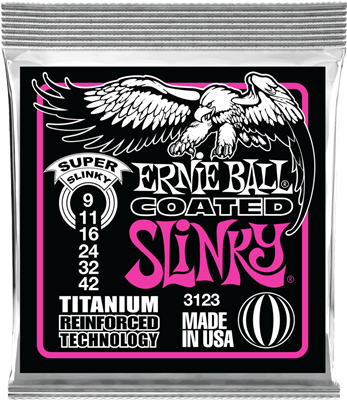Cordes Ernie Ball Coated Slinky 9-42 titanium