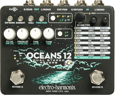 ELECTRO-HARMONIX, OCEANS 12, reverb