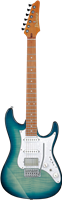 Ibanez, Guitare Électrique AZ22S1F Transparent Turquoise Burst