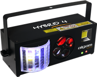 Algam Lighting, Combo 4-en-1 derby, stroboscope, gobo, lasers