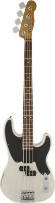 Fender, Mike Dirnt Road Worn® Precision Bass®, Rosewood Fingerboard, White Blond