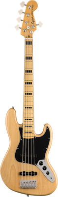 Squier, Classic Vibe '70s Jazz Bass® V, Maple Fingerboard, Natural