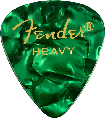 Fender Médiator 351 Shape, Green Moto, Heavy (12)