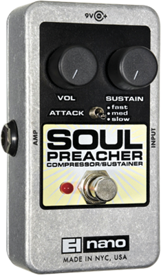 ELECTRO-HARMONIX, NANO SOUL PREACHER, compresseur