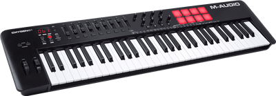 M-Audio, OXYGEN61V Clavier maître USB-Midi 61 notes 8 pads/pots/faders