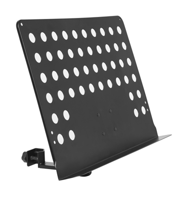Grande tablette de pupitre perforée avec bras à fixer sur un stand