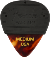 Mediators Fender Mojo Grip Picks, Celluloid, Medium, 3-Pack, Tortoiseshell Torto