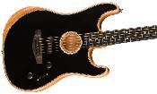 Fender, American Acoustasonic® Strat®, Ebony Fingerboard, Black