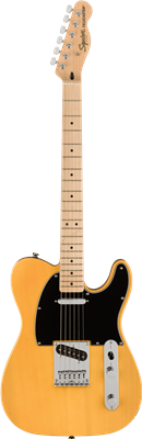 Squier, Affinity Series™ Telecaster®, Maple Fingerboard, Black Pickguard, Butter