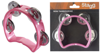 Mini tambourin en plastique avec 4 cymbalettes