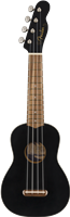 Fender, Venice Soprano Uke, Walnut Fingerboard, Black