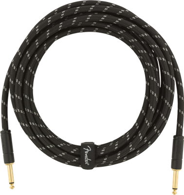 Fender Deluxe Series Instrument Cable, Straight/Straight, 18,6', Black Tweed