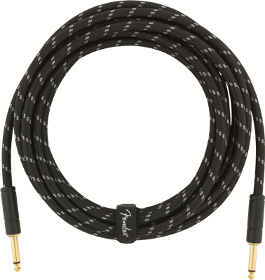 Fender Deluxe Series Instrument Cable, Straight/Straight, 18,6', Black Tweed